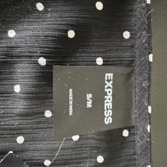 Y2K EXPRESS Kimono Dress S/M Sheer Polka Dot Parisian French Effortless 12/2009 - Picture 12 of 14